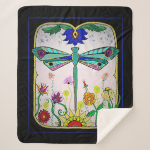 Dragonfly Sherpa Blanket