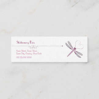 Dragonfly 'Skinny' Personal Calling Cards