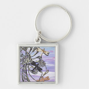 Dragonfly Sky Keychain
