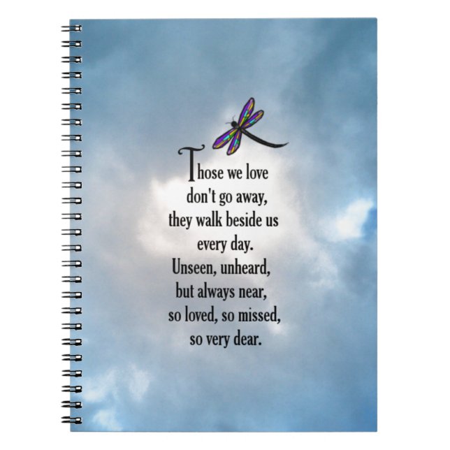 Dragonfly "So Loved" Poem Notebook (Front)