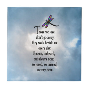 Dragonfly "So Loved" Poem Tile
