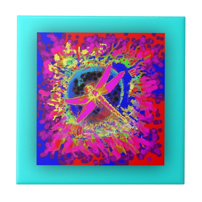 Dragonfly Splash by Sharles Tile (Front)