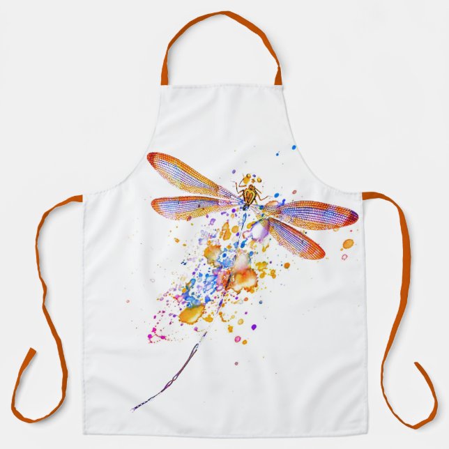 Dragonfly splatter Apron (Front)