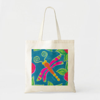 Dragonfly Spring Fling Tote - Canvas Beach Bag