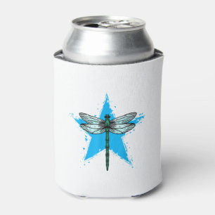 Dragonfly Star Design Insect Love Lover Dragonflie Can Cooler