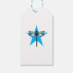 Dragonfly Star Design Insect Love Lover Dragonflie Gift Tags