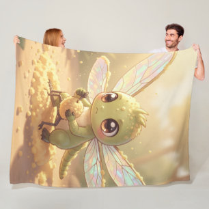 Dragonfly – Star nectar of the quiet night.1 Fleece Blanket