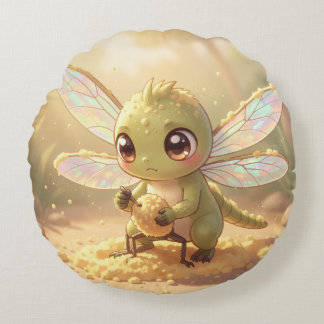 Dragonfly – Star Nectar of the Silent Night.1 Round Cushion