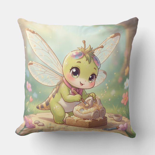 Dragonfly – Star Nectar of the Silent Night.3 Cushion (Front)