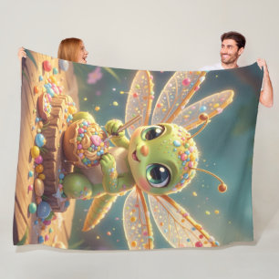 Dragonfly – Star Nectar of the Silent Night.6 Fleece Blanket