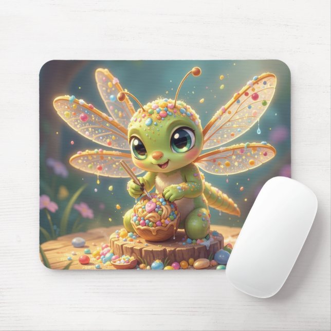 Dragonfly – Star Nectar of the Silent Night.6 Mouse Mat (With Mouse)