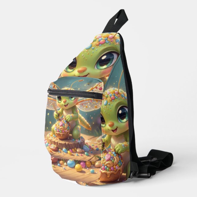 Dragonfly – Star Nectar of the Silent Night.6 Sling Bag (Right Corner)
