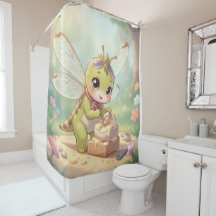 Dragonfly – Star Nectar of the Silent Night Shower Curtain