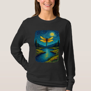 Dragonfly Starry Night (1) T-Shirt