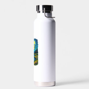 Dragonfly Starry Night (1) Water Bottle