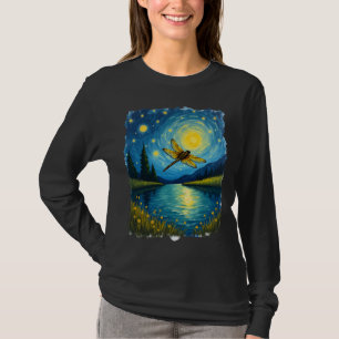 Dragonfly Starry Night (2) T-Shirt