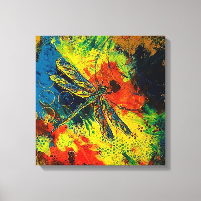 Dragonfly Stretched Canvas Print (Front)