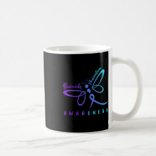 Dragonfly Suicide Prevention Awareness Pink And Te Coffee Mug