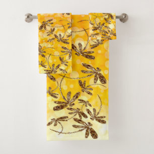 Dragonfly Sunshine Bath Towel Set