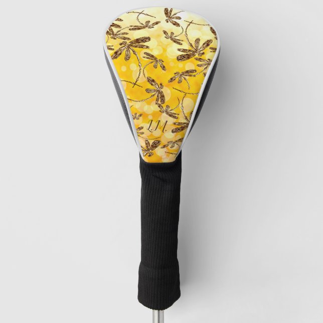 Dragonfly Sunshine Golf Head Cover (Front)