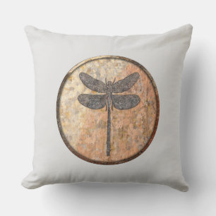 Dragonfly Talking Canyons, New Mexico Throw Pillow