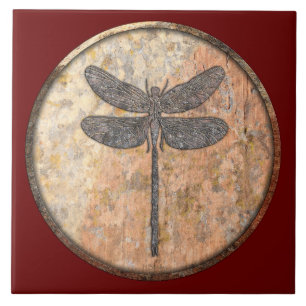 Dragonfly Talking Canyons, New Mexico Tile