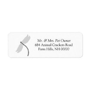 Dragonfly Theme Return Address Labels Stickers