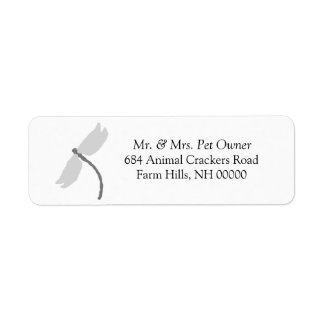 Dragonfly Theme Return Address Labels Stickers