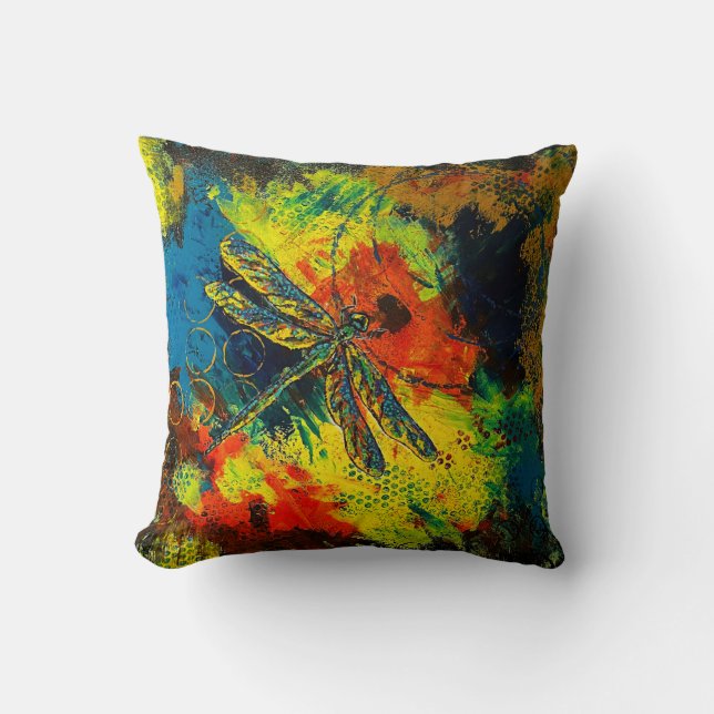 dragonfly throw pillow (Front)