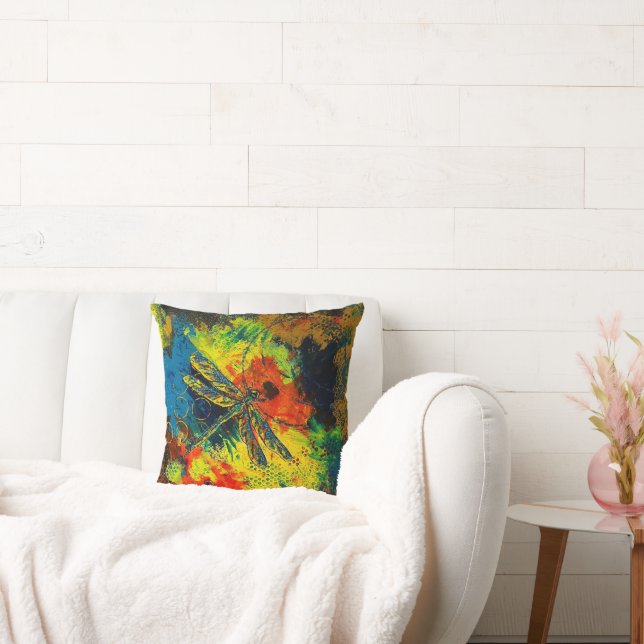 dragonfly throw pillow (Couch)