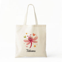 Dragonfly Tote bag Personalised