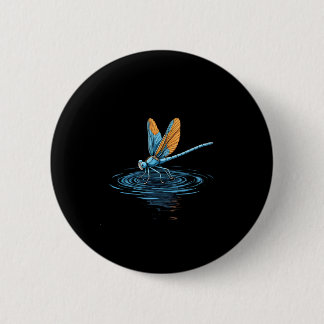 Dragonfly Tshirt Women Men Kids Insect Darner Skim 6 Cm Round Badge