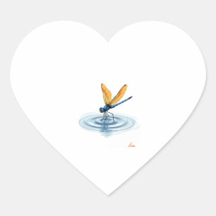 Dragonfly Tshirt Women Men Kids Insect Darner Skim Heart Sticker