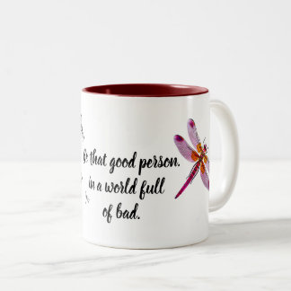 Dragonfly Two-Tone coffee mug