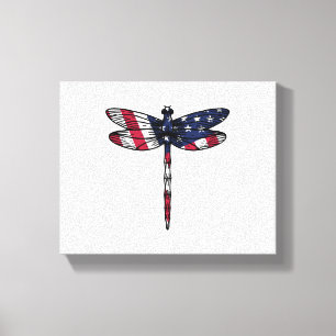 Dragonfly USA Canvas Print