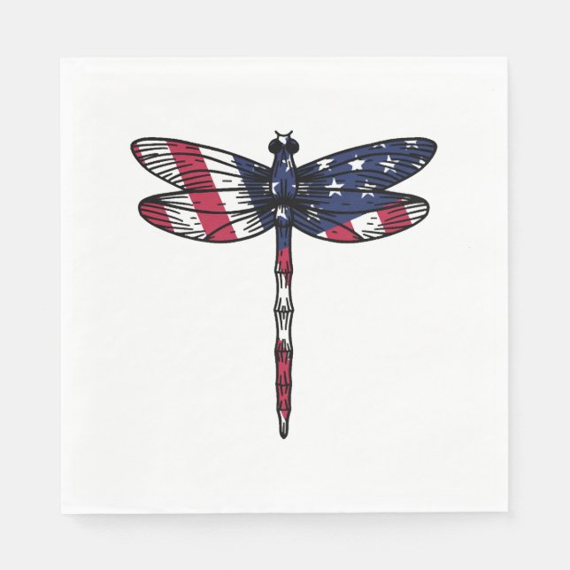 Dragonfly USA Napkin (Front)