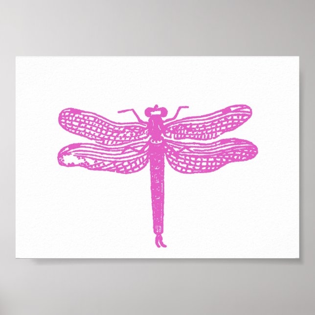 Dragonfly Violet Print (Front)