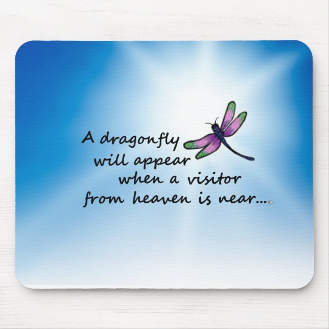 Dragonfly, Visitor from Heaven Mouse Mat (Front)