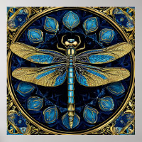 Dragonfly Wall Art Print Nature Insect Decor