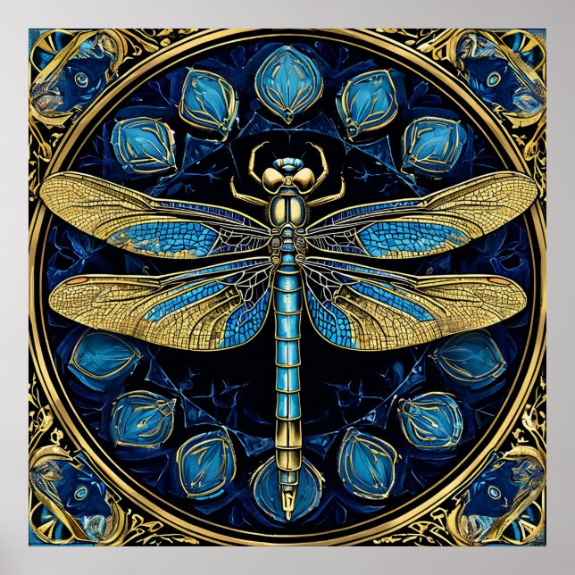 Dragonfly Wall Art Print Nature Insect Decor (Front)