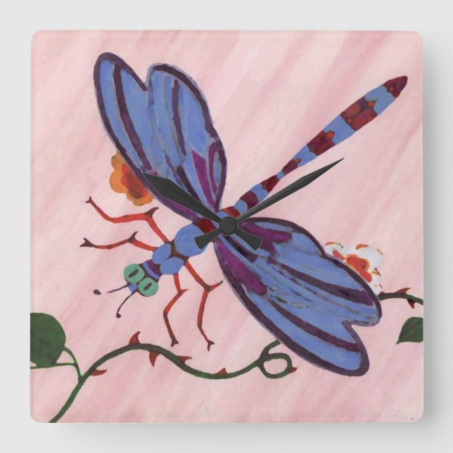 Dragonfly Wall Clock (Front)
