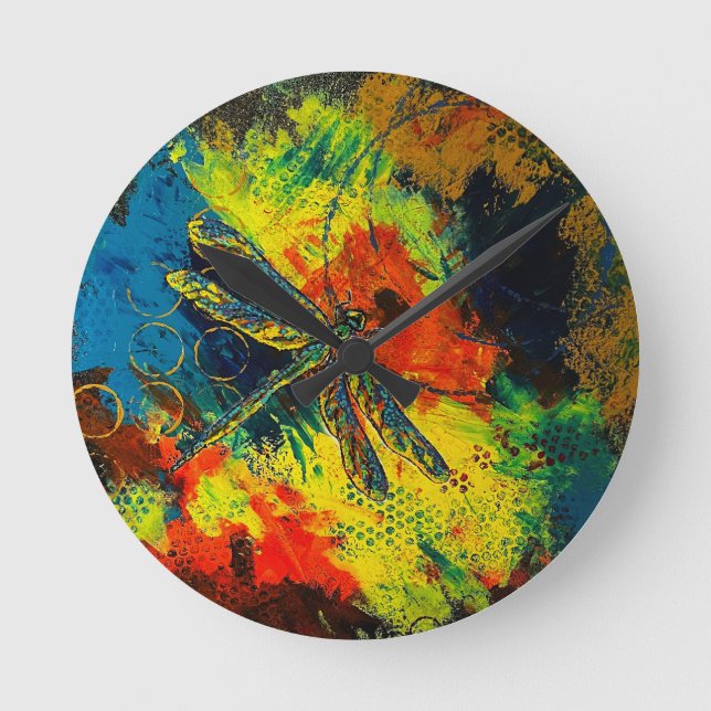 Dragonfly Wall Clock (Front)