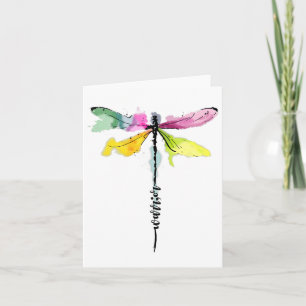 Dragonfly Warrior Semicolon Suicide Prevention Awa Card