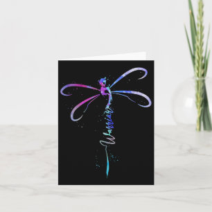 Dragonfly Warrior Semicolon Suicide Prevention Awa Card