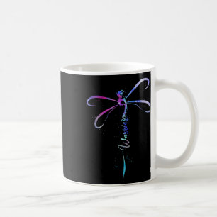 Dragonfly Warrior Semicolon Suicide Prevention Awa Coffee Mug
