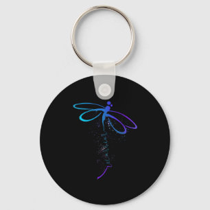 Dragonfly Warrior Semicolon Suicide Prevention Awa Key Ring