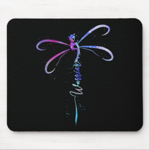 Dragonfly Warrior Semicolon Suicide Prevention Awa Mouse Mat