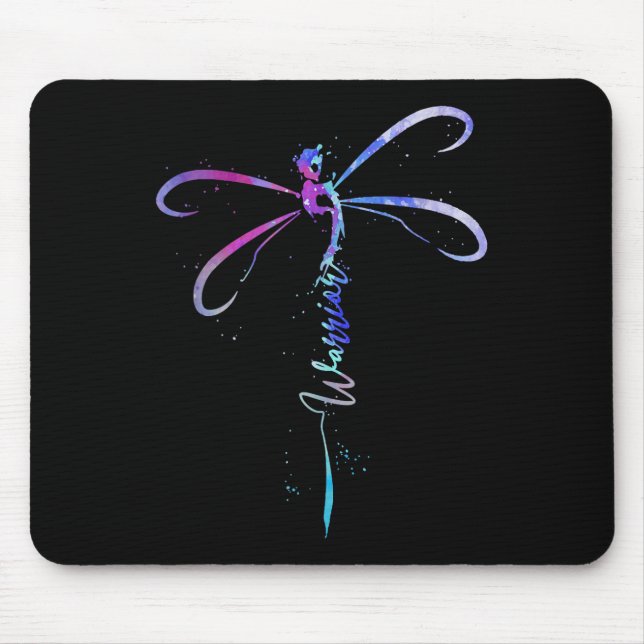 Dragonfly Warrior Semicolon Suicide Prevention Awa Mouse Mat (Front)