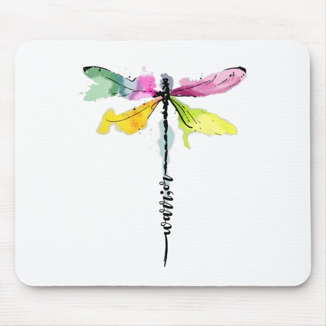 Dragonfly Warrior Semicolon Suicide Prevention Awa Mouse Mat (Front)