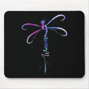 Dragonfly Warrior Semicolon Suicide Prevention Awa Mouse Mat